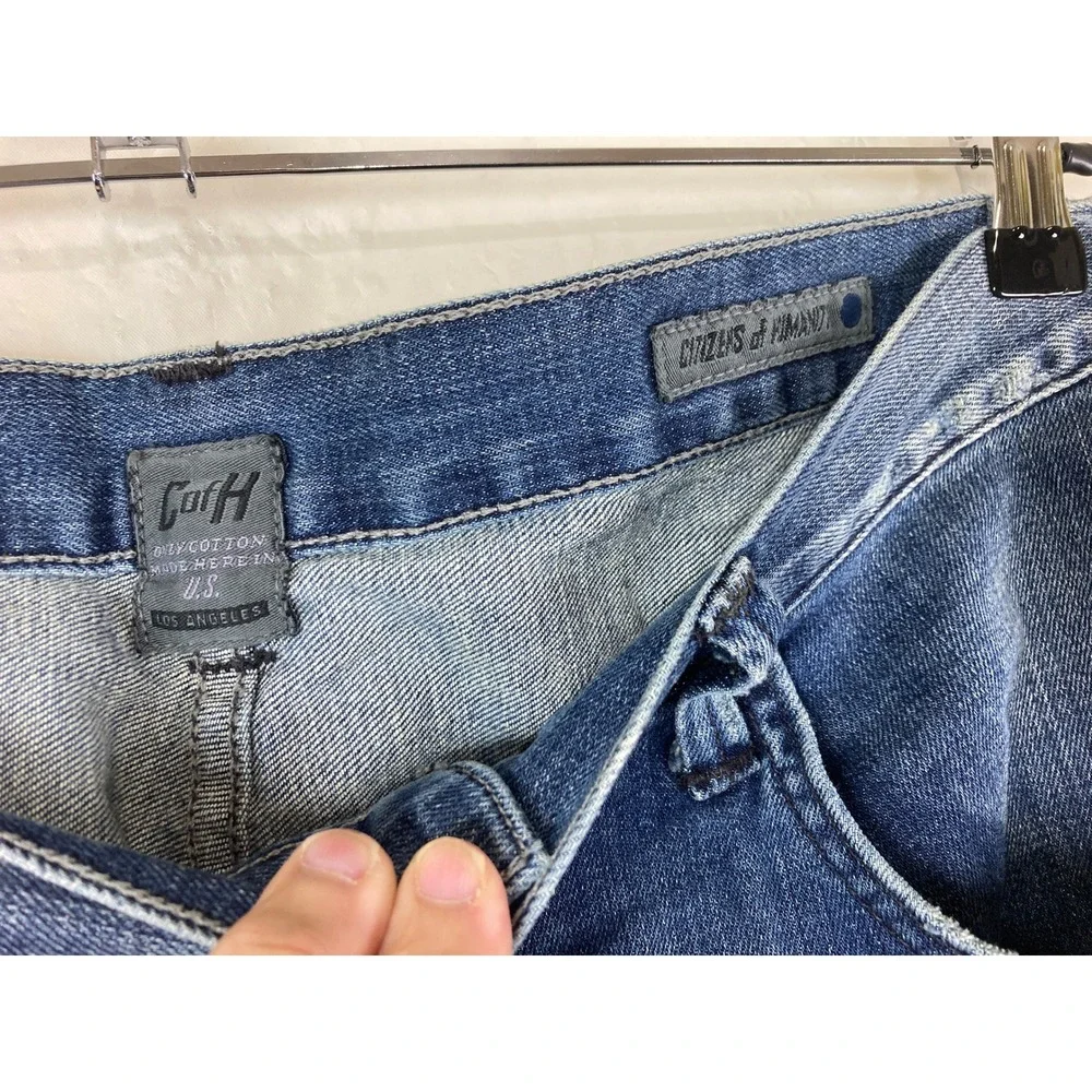Citizens of Humanity Perfect Jeans Mens 34 X 30 Blue Straight Leg Stretch USA
